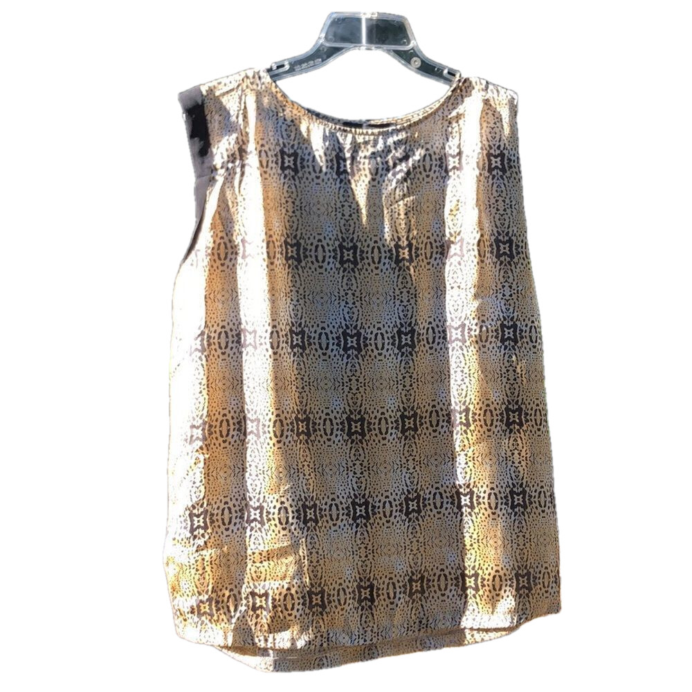 MNG BY MANGO PRINT SLEEVELESS top size 8 PREWORN - Picture 5 of 15